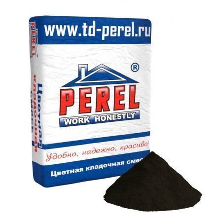 Смесь кладочная цветная Perel VL черный 0265 50 кг