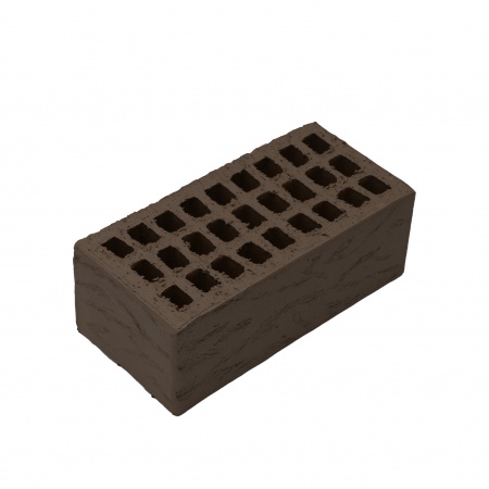 Ревдинский кирпич лицевой пустотелый 1НФ шоколад кора дерева