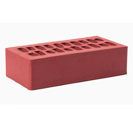 Ижевский кирпич лицевой 1НФ Бордо Премиум (бордовый) гладкий