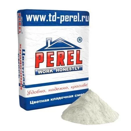 Смесь кладочная цветная Perel VL белый 0205 50 кг
