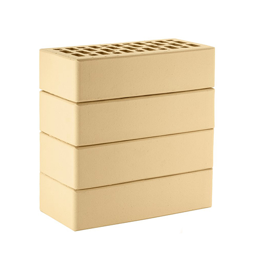 Кирпич ЛСР лицевой керамический пустотелый 1НФ бежевый гладкий