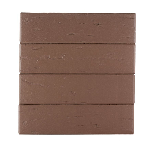 Кирпич ЛСР лицевой керамический пустотелый 1НФ темно-коричневый рустик