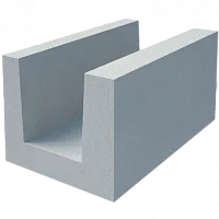 Газобетонный U-образный блок Build stone D500 500х300х250